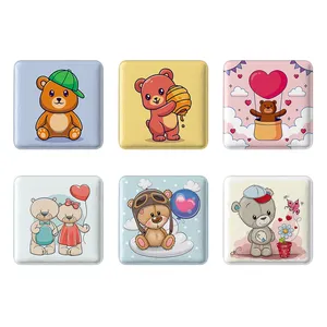مگنت خندالو طرح خرس Bear کد 1684A مجموعه 6 عددی