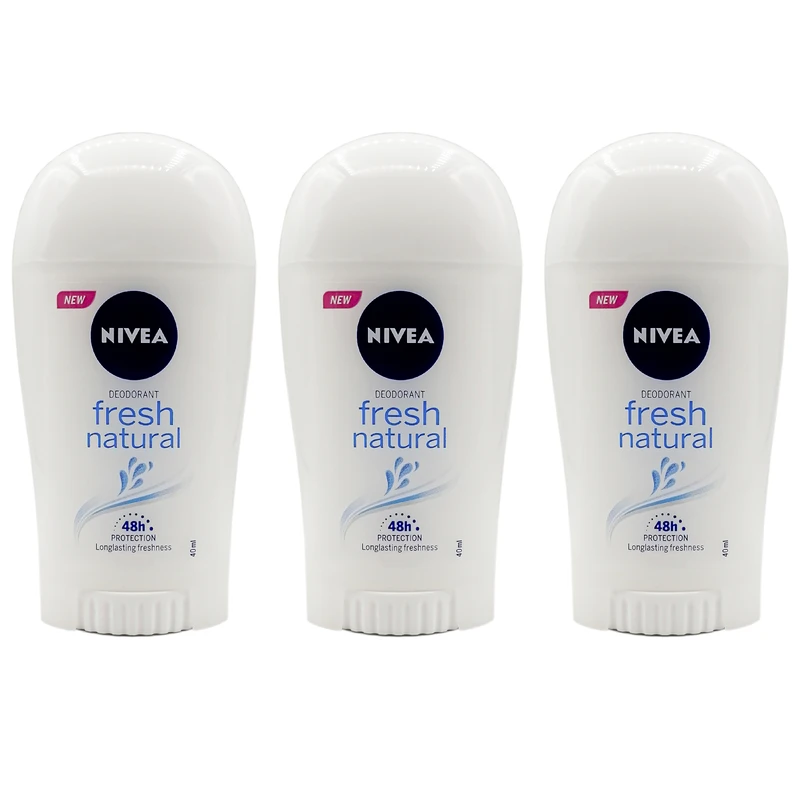 رول ضد تعریق زنانه نیوآ مدل Fresh Natural حجم 40 میلی لیتر مجموعه 3 عددی