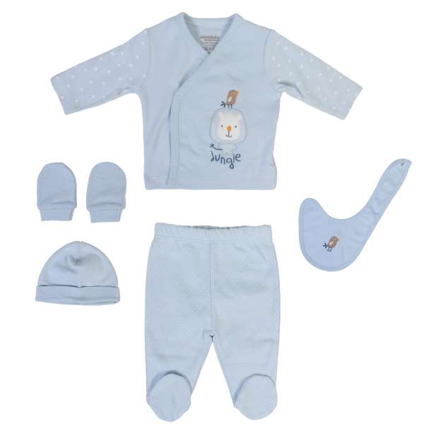 ست 5 تکه لباس نوزادی جیجیم بیبی مدل cab305