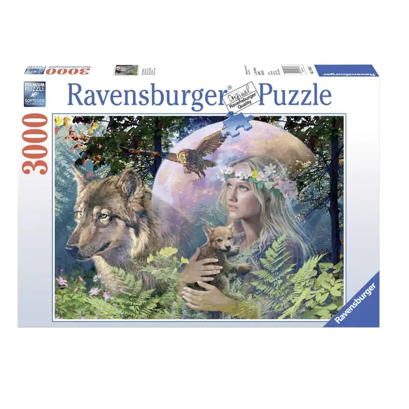 پازل 3000 تکه راونزبرگر مدل Lady of the Forest کد 17033