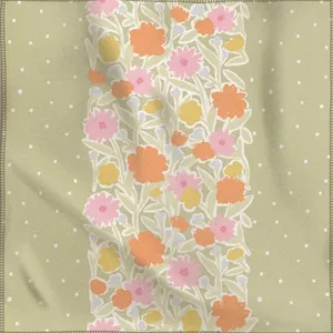 کاغذ کادو مریخ مدل پارچه ای طرح Garden 1106 سایز 50×50 سانتی متر