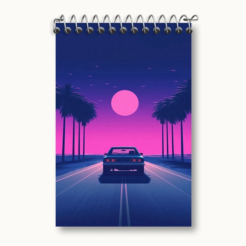 دفتر یادداشت 50 برگ خندالو مدل ماشین کلاسیک کد F2814