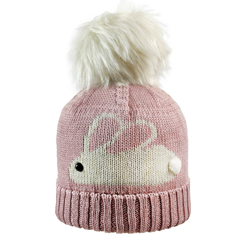 ست کلاه و شال گردن و دستکش بافتنی دخترانه اندلس مدل 67012 رنگ صورتی