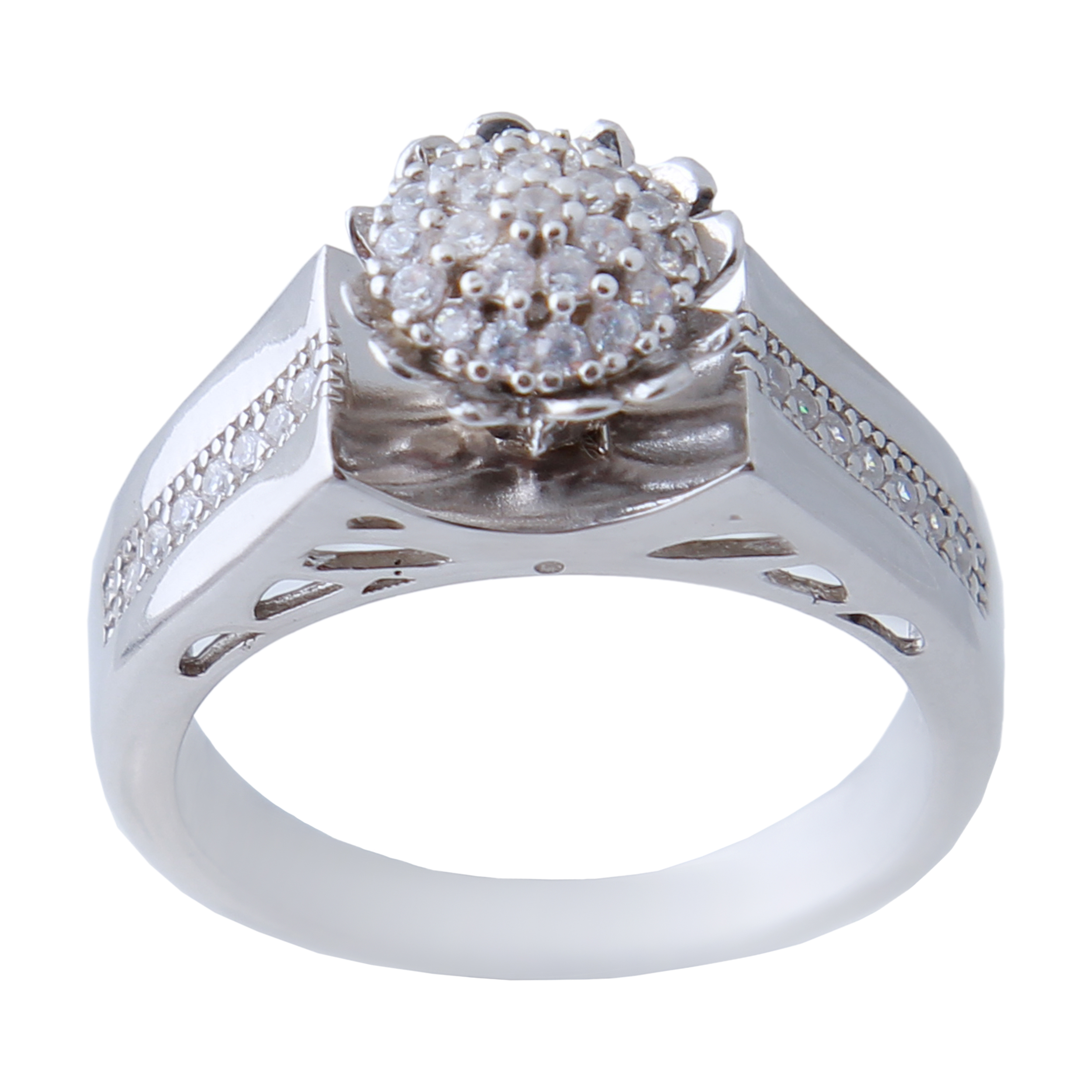  انگشتر نقره زنانه بازرگانی میلادی کد AWR_595