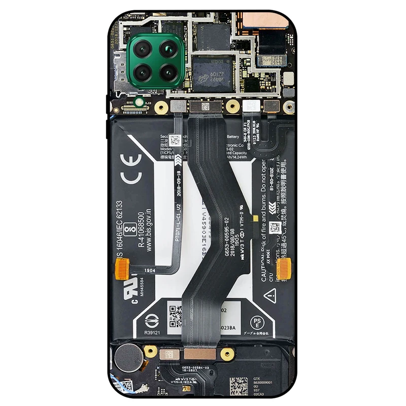 کاور مگافون طرح برد موبایل مدل 8004 مناسب برای گوشی موبایل هوآوی P40 Lite / Nova 7i / Nova 6SE	