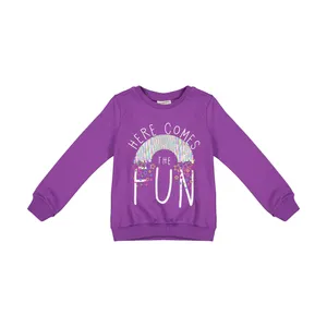 سویشرت دخترانه ال سی وایکیکی مدل 0W19728Z4-HSM-PURPLE