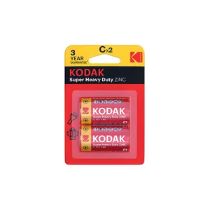 باتری C کداک مدل Super Heavy Duty ZINC بسته دو عددی