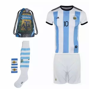 ست 6 تکه لباس ورزشی مدل مسی جام جهانی 2023 طرح آرژانتین