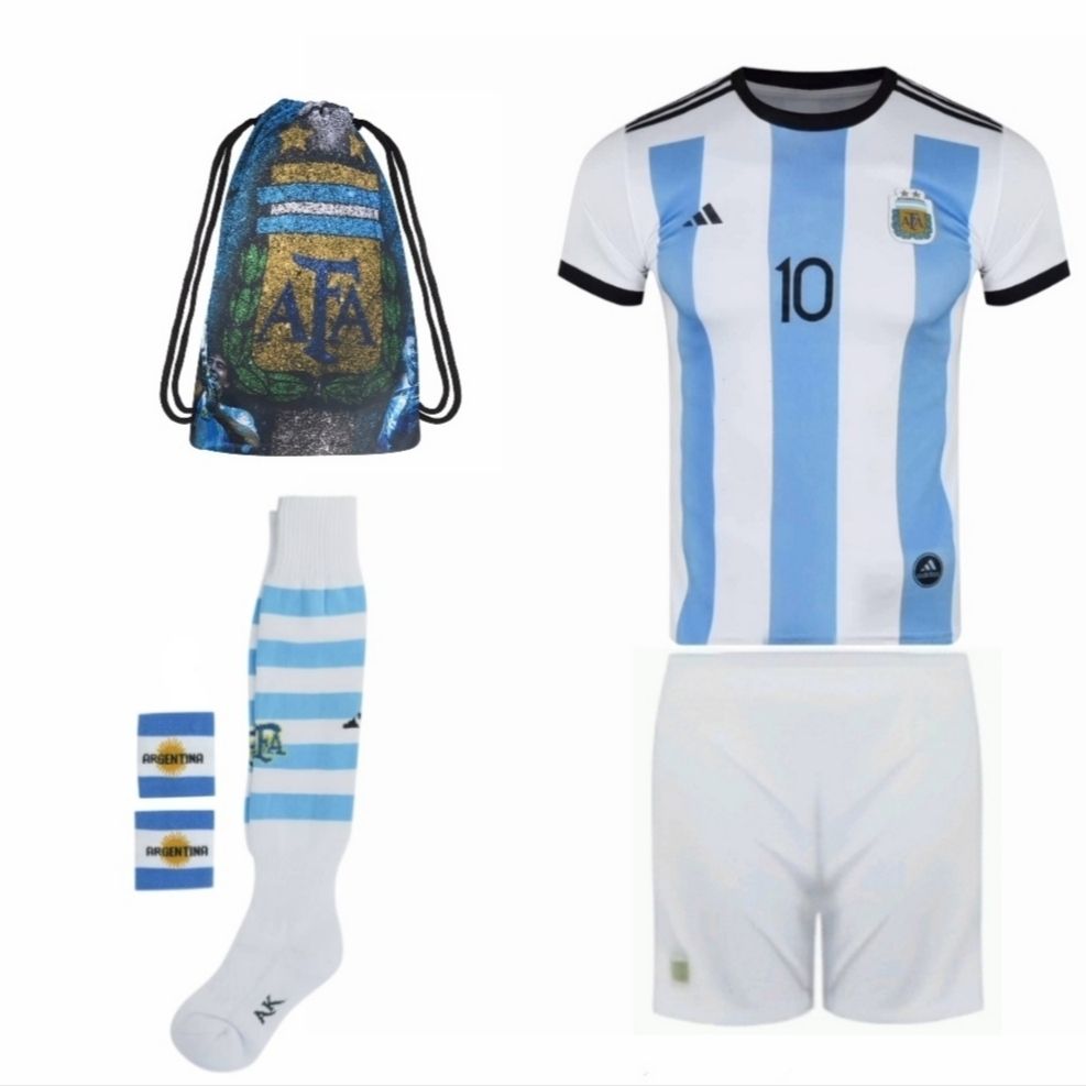 ست 6 تکه لباس ورزشی مدل مسی جام جهانی 2023 طرح آرژانتین -  - 1