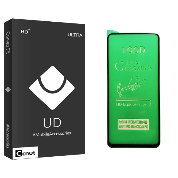 محافظ صفحه نمایش سرامیکی کوکونات مدل UD Black مناسب برای گوشی موبایل شیائومی Redmi Note 9