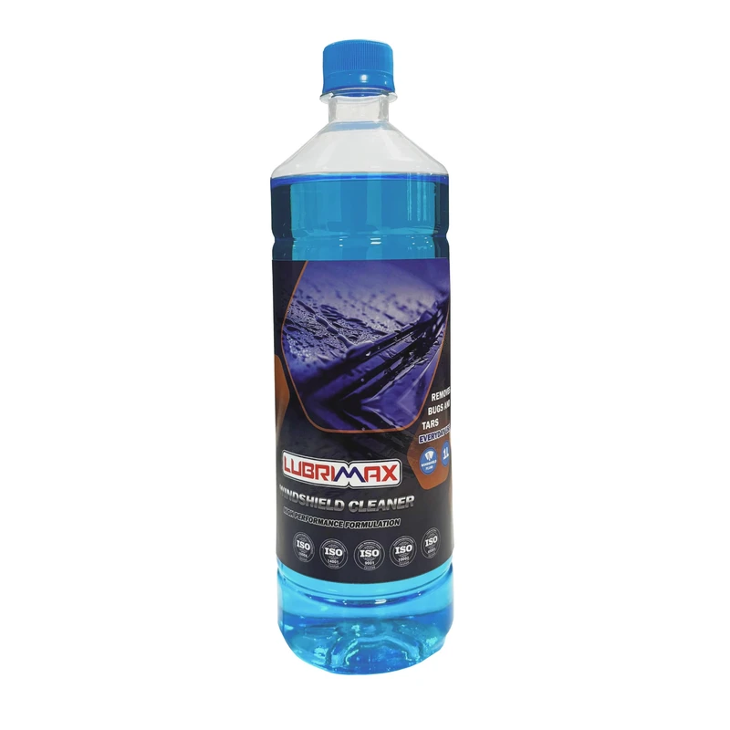 محلول شیشه شوی خودرو لوبریمکس مدل windshield cleaner حجم 1 لیتر