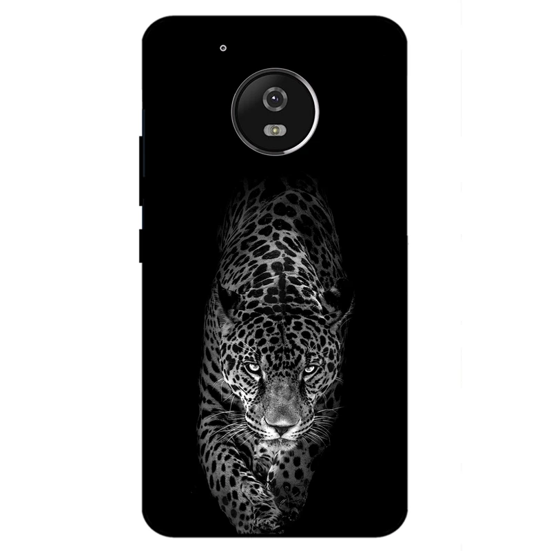 کاور مگافون طرح پلنگ مدل 1879 مناسب برای گوشی موبایل موتورولا Moto G5