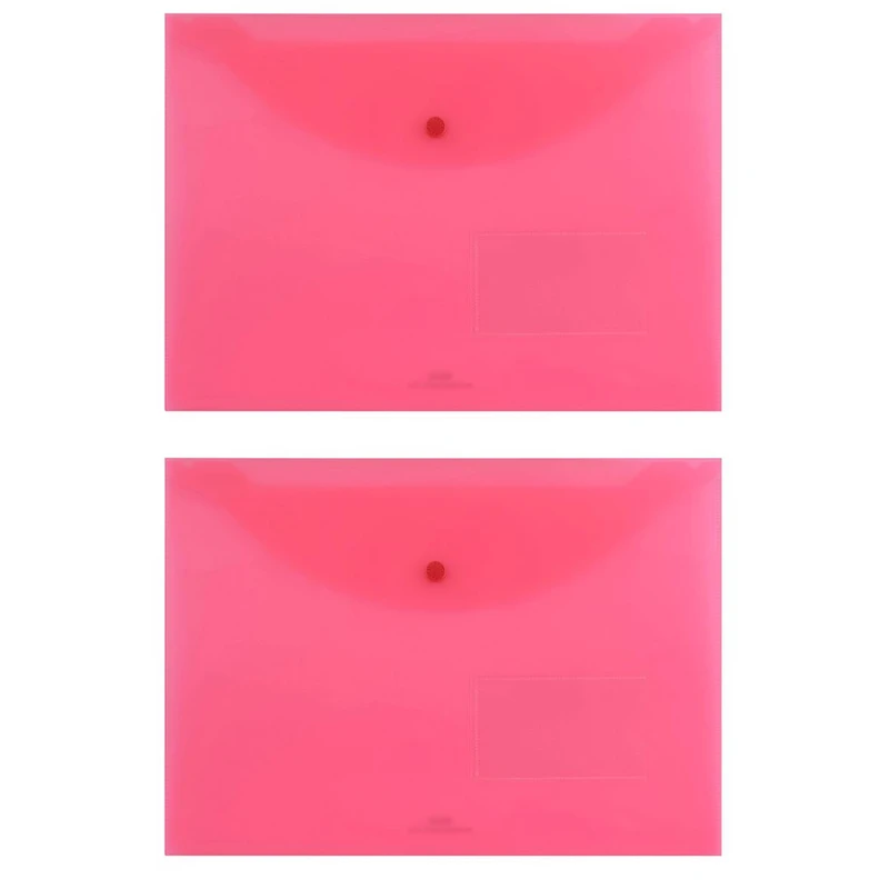 پوشه دکمه دار پاپکو مدل A4-116BT سایز A4 بسته 2 عددی