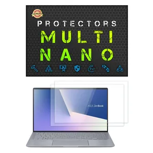Multi Nano X-S2N Model Transparent Screen Protector For Asus ZenBook 14 Q407IQ 14 Inch 2020 Laptop Pack Of 2