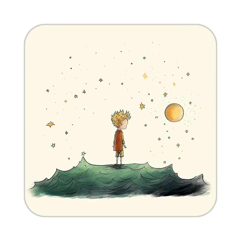 زیر لیوانی کاکتی طرح شازده کوچولو مدل mp35699