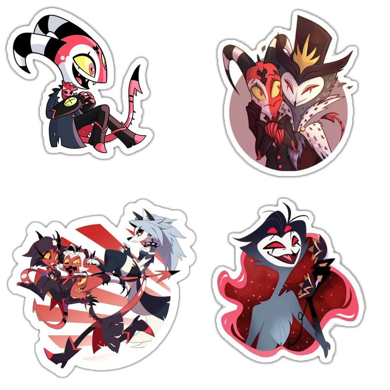 استیکر بووم طرح رییس هلووا کد 293  مجموعه 4 عددی