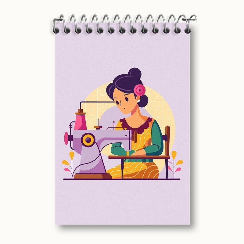 دفتر یادداشت 50 برگ خندالو مدل خیاط کد F2903