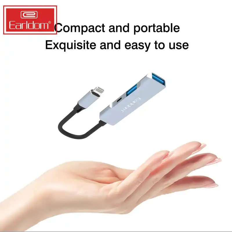 هاب 2 پورت لایتنینگ ارلدام مدل HUB11