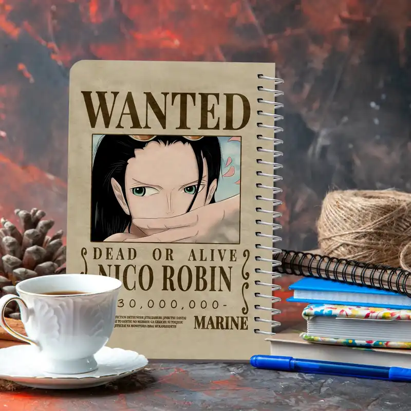 دفترچه یادداشت مستر راد مدل cheeck box طرح انیمه کد Nico Robin 2217