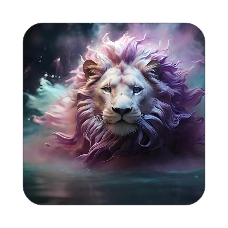 زیر لیوانی کاکتی طرح شیر مدل mp24475