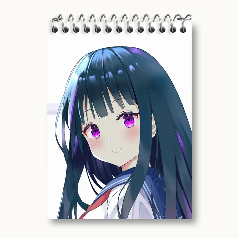دفتر یادداشت 50 برگ خندالو مدل چیتاندا انیمه هیوکا Hyouka کد 17051