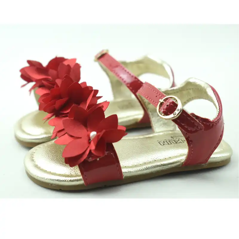 صندل دخترانه کلین مدل گلدار کد C-8549