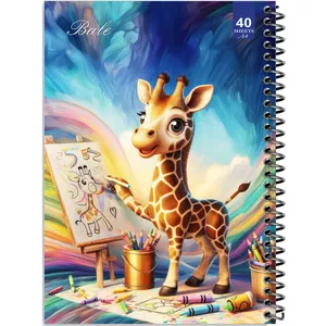 دفتر نقاشی 40 برگ انتشارات بله طرح حیوانات کد A4-K231
