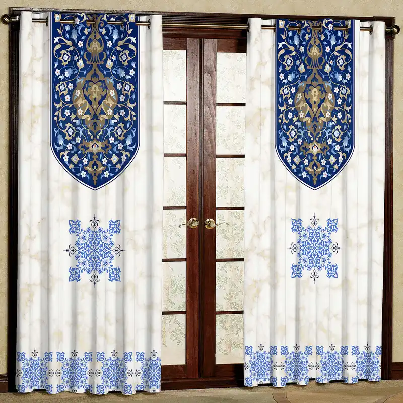 پرده مدل مخمل پانچی کد 4212 سایز 200x140 سانتی متر