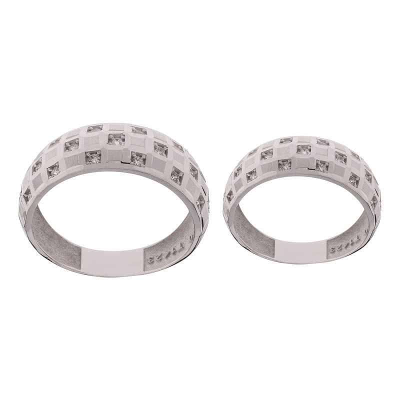 ست حلقه طلا 18 عیار زنانه و مردانه مایا ماهک مدل MR1360