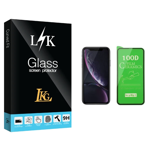 محافظ صفحه نمایش سرامیکی ال کا جی مدل LK Glass مناسب برای گوشی موبایل اپل iPhone XR