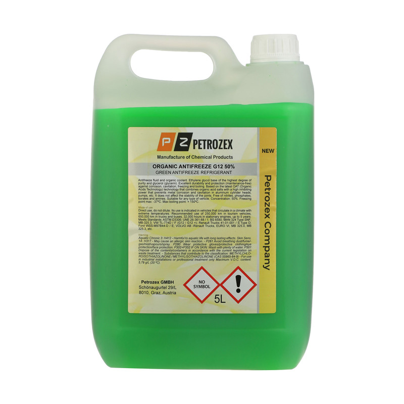 ضدیخ خودرو پتروزکس مدل G12 حجم 5 لیتر