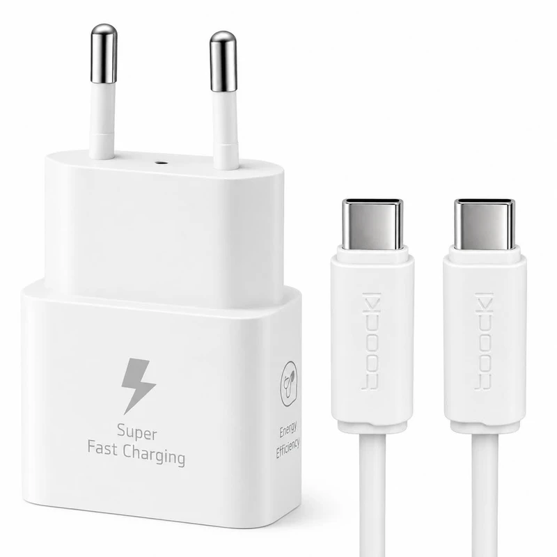 شارژر دیواری 25 وات توکی مدل Galaxy A15 به همراه کابل USB-C 