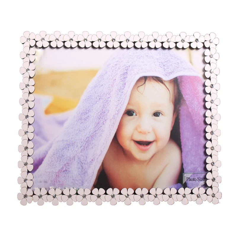 قاب عکس طرح گل مریم کد 8 سایز  16×21 سانتی متر 
