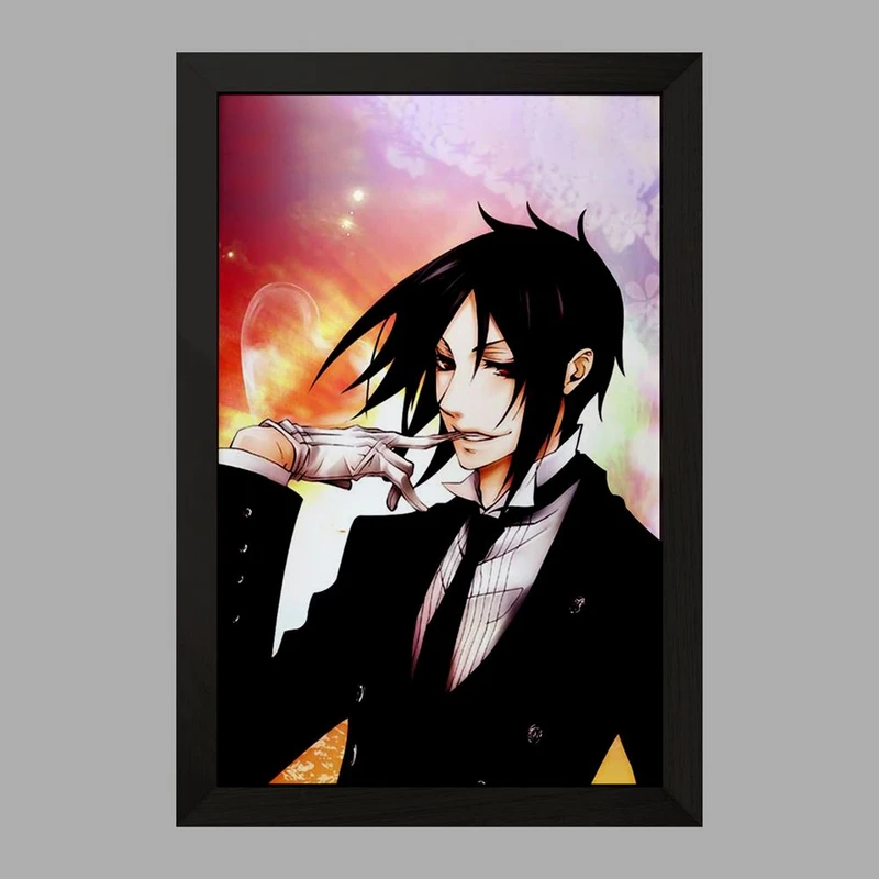 تابلو خندالو مدل سباستین انیمه خادم سیاه Black Butler  کد 16332