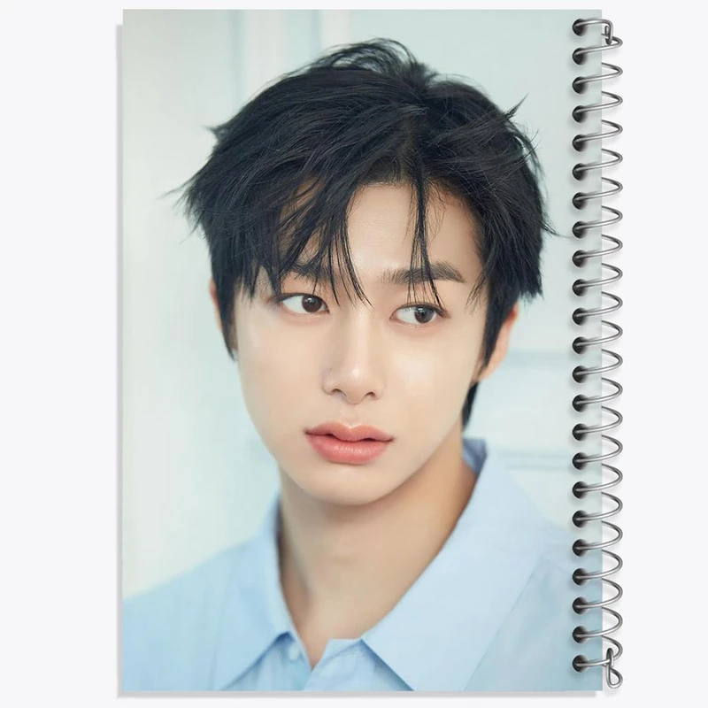 دفتر ژورنال نویسی 50 برگ خندالو مدل نقطه ای طرح هیونگ وون گروه مانستا اکس MONSTA X کد 21182