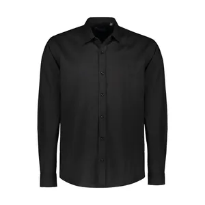 پیراهن آستین بلند مردانه دیورسو مدل شانلی رنگ مشکی