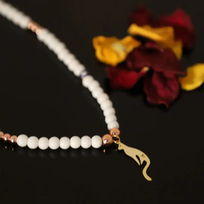 گردنبند طلا 18 عیار زنانه الن نار مدل گربه کد ELN10268