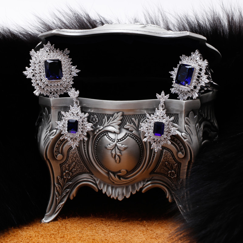 نیم ست نقره زنانه مدل GTA-407