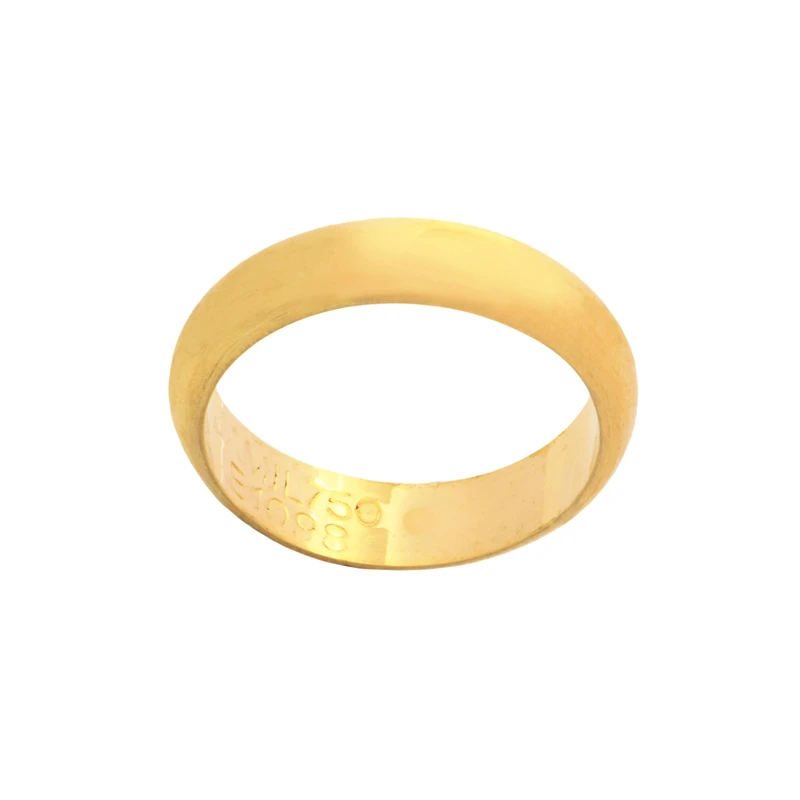 انگشتر طلا کم اجرت 18 عیار زنانه طلای مستجابی مدل رینگ کد E1098 سایز 64