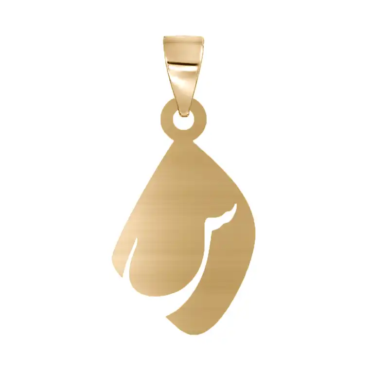 آویز گردنبند نقره مدل س