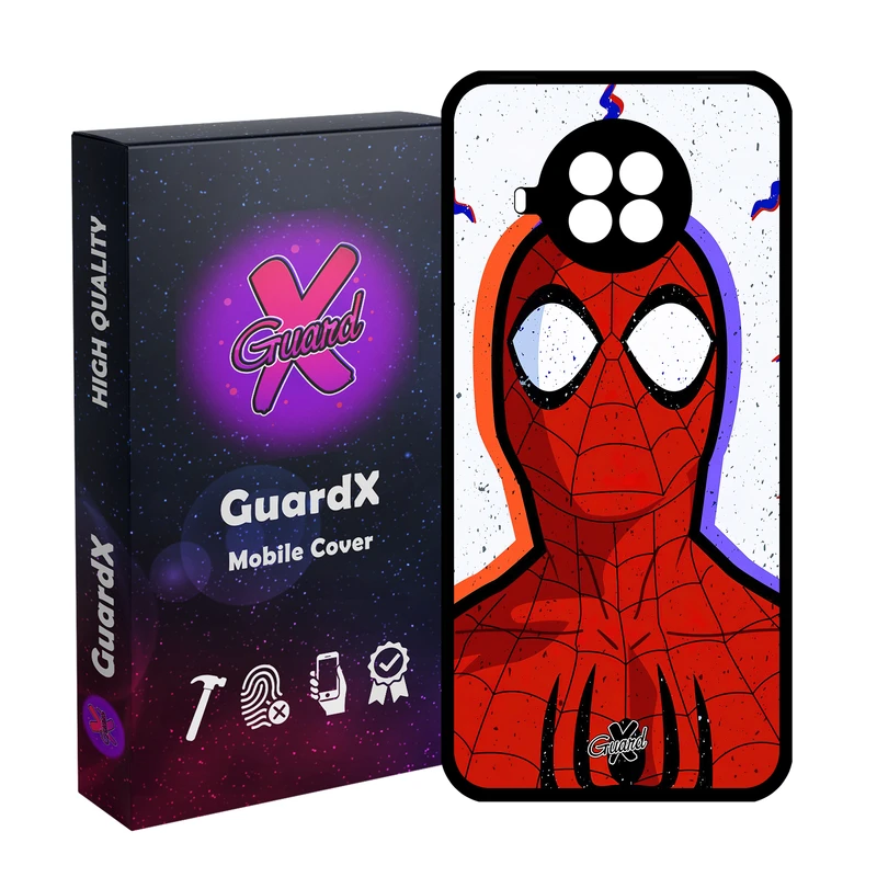 کاور گارد ایکس طرح Spider Man مدل Glass10495 مناسب برای گوشی موبایل شیائومی  MI 10T Lite/Redmi Note 9 Pro 5G/10I 5G