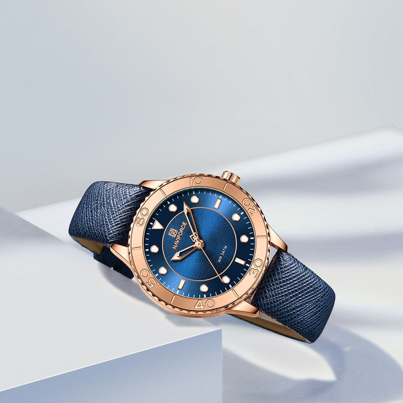 ساعت مچی عقربه ای زنانه نیوی فورس مدل NF5020RGBEBE