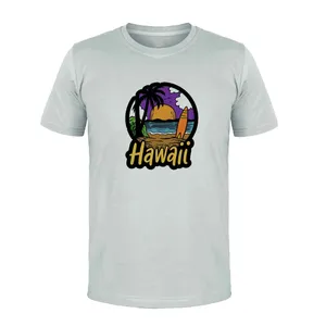 تی شرت آستین کوتاه مردانه مدل HAWAII کد L257 رنگ طوسی