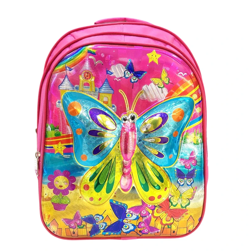 کوله پشتی مدرسه مدل عکس فانتزی طرح پروانه