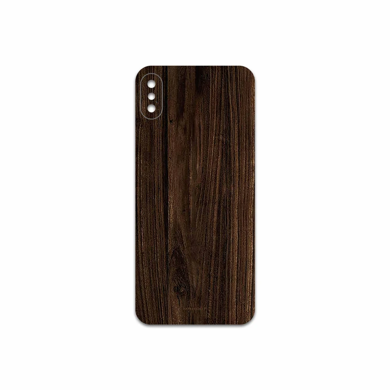 برچسب پوششی ماهوت مدل Dark Walnut Wood مناسب برای گوشی موبایل اپل iPhone X