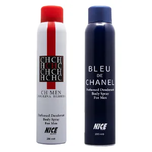 اسپری خوشبو کننده بدن مردانه نایس پاپت مدل CH Men حجم 200 میلی لیتر به همراه اسپری خوشبو کننده بدن مردانه مدل Bleu De Chanel 