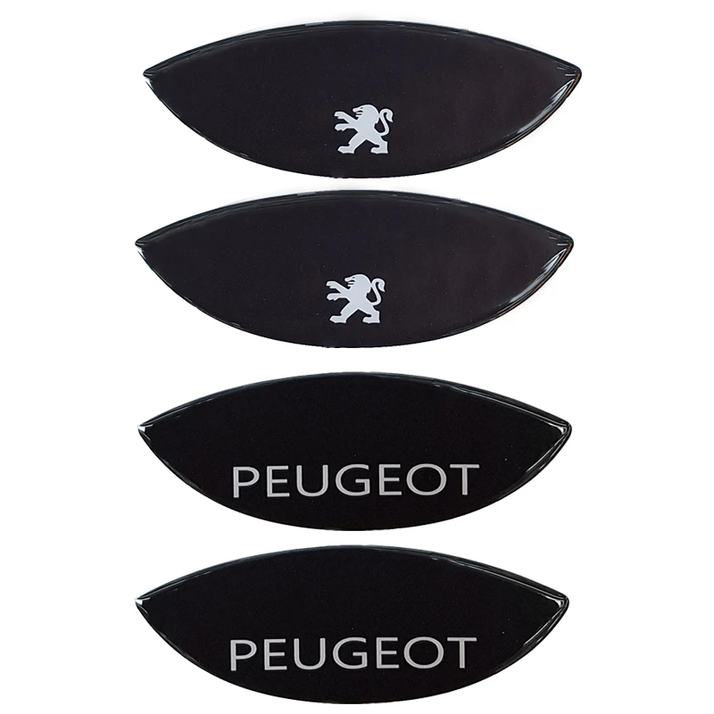 برچسب زیر دستگیره خودرو کالانیکس مدل BAR-207BLC-100266 طرح ژله ای مناسب برای پژو 207 مجموعه 4 عددی