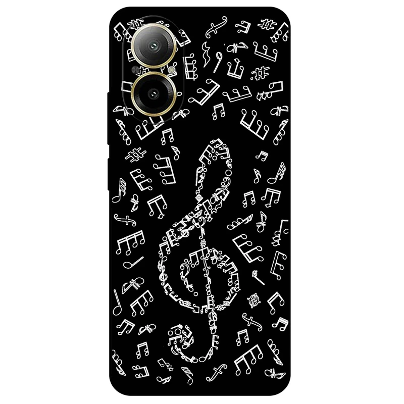 کاور مگافون طرح نوت موسیقی مدل 1370 مناسب برای گوشی موبایل ریلمی C67 4G