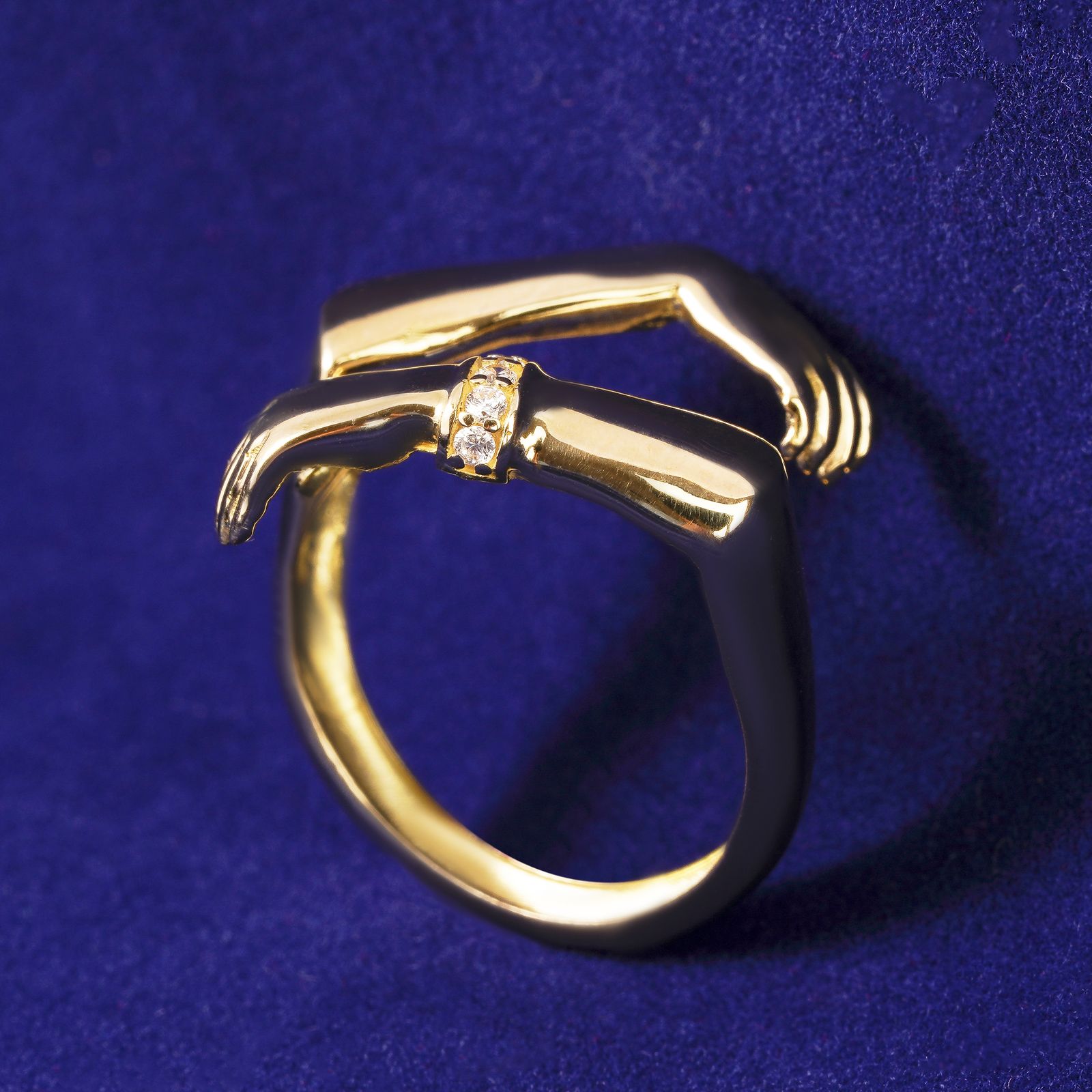 انگشتر طلا 18 عیار زنانه جواهری سون مدل 3646 -  - 3