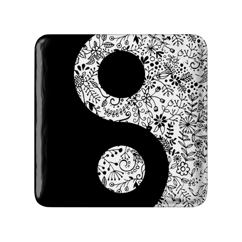 پیکسل خندالو طرح یین و یانگ مدل مربعی کد 30512